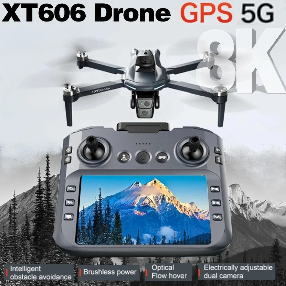Fpv Brushless Rc Drone 4K - Drone Original XT606 Professionnel avec Caméra