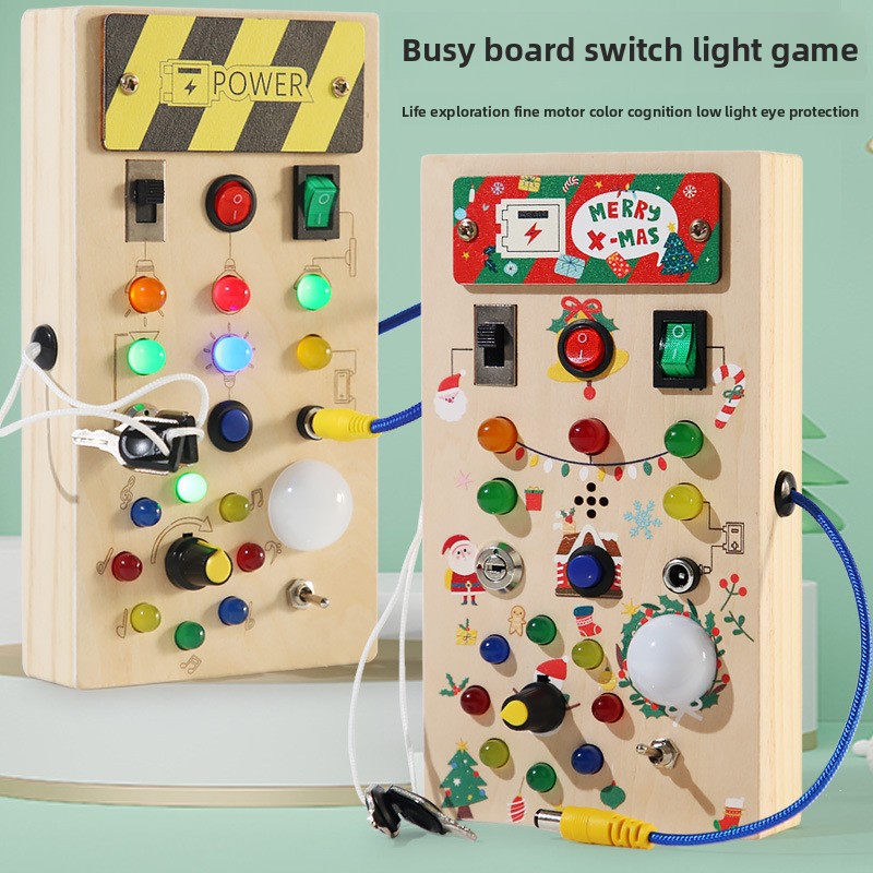 Montessori Wooden Busy Board Toddler - Jouet éducatif inspiré de la pédagogie