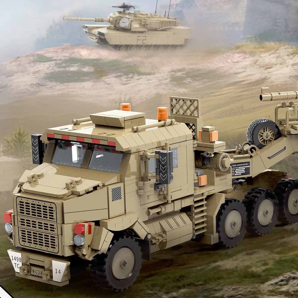 Lego Compatible Military Tank - Ensemble de blocs de construction de