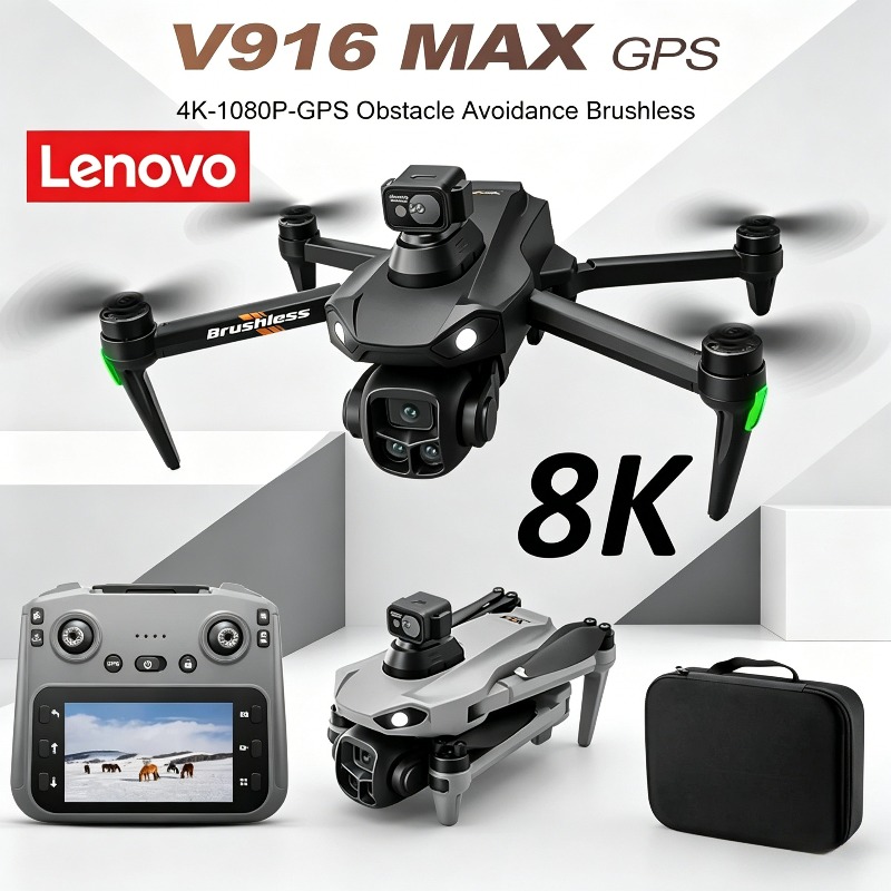 Drone professionnel Lenovo V91 - Fpv Brushless Rc Drone 4K avis et prix
