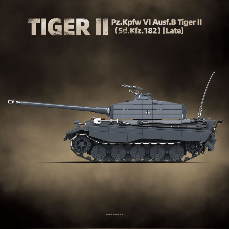 WW2 militaire le roi tigre rés - Lego Compatible Military Tank avis et prix