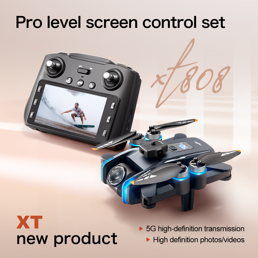 Drone RC pliable XT808 Max GPS - Fpv Brushless Rc Drone 4K avis et prix