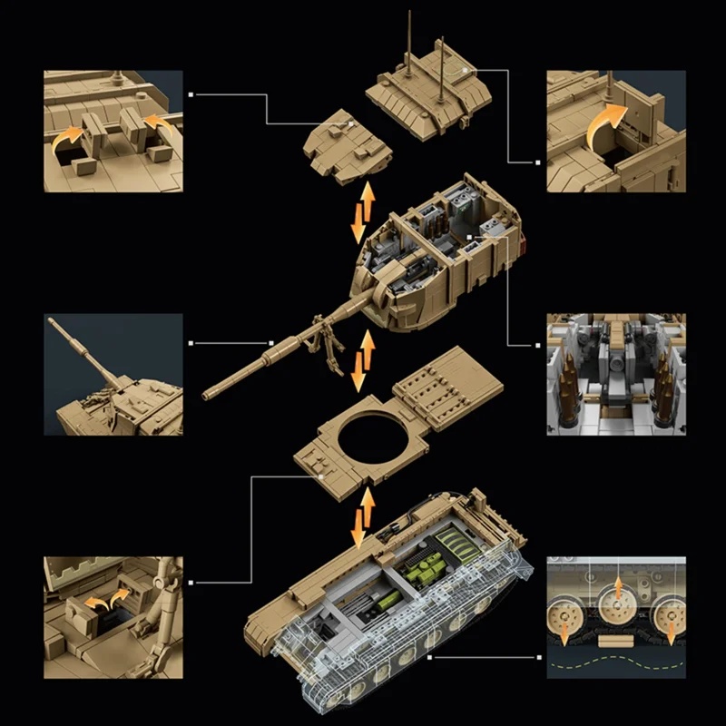 2080 pièces – Blocs de constru - Lego Compatible Military Tank avis et prix